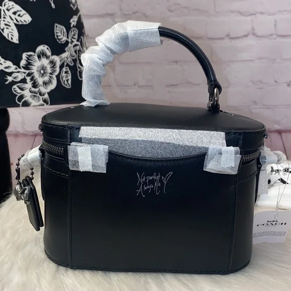 Coach Crystal Selena Gomez Trial Bag/Keychain “NOT PERFECT ALWAYS ME” 2pc Set - Picture 4 of 11